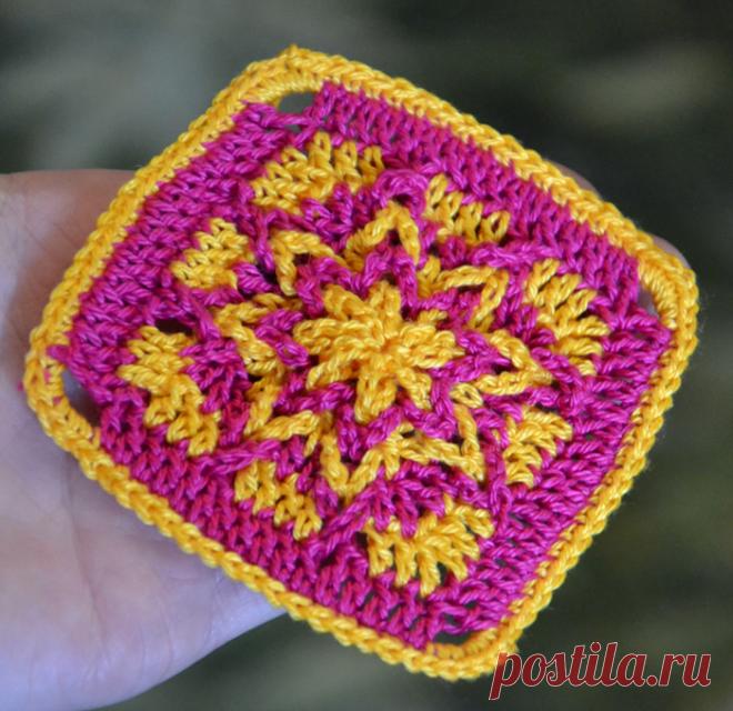 Квадратный мотив "Польская звезда"