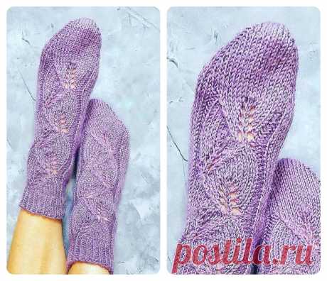 "Держи ноги в тепле": уютные носки спицами с описанием | Вяжем вместе! | Яндекс Дзен