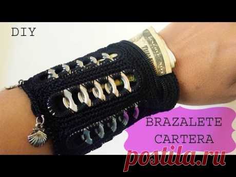 Brazalete-Cartera con anillas de aluminio/Aluminum Pop Tab Cuff-Wallet