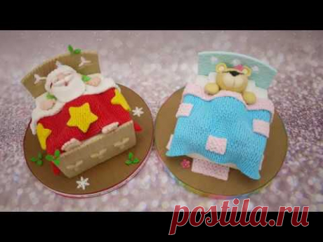 How To Make A Sleeping Santa Cake with Cake Decorating TV