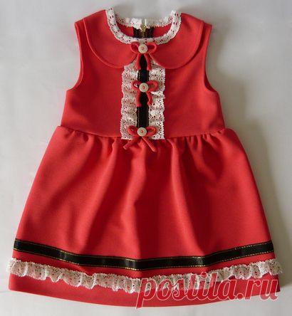 Платье из трикотажа для девочки | Fusion of Styles