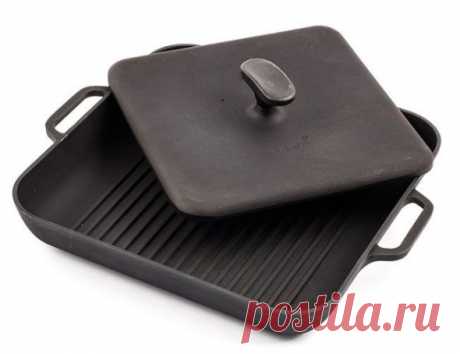 Купить ЧГ282840 СИТОН Термо Сковорода гриль с прессом чугунная 28х28 см по цене 3 510 руб. с доставкой в интернет магазине Posuda Prof
