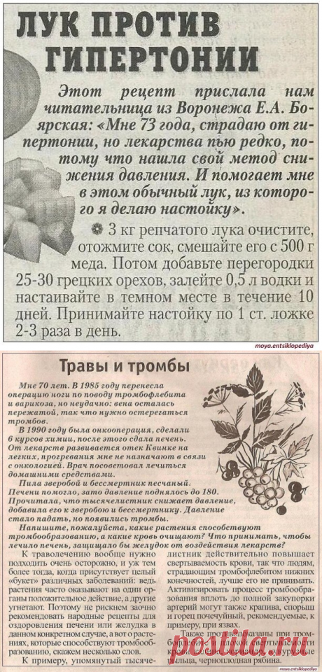 ЛУЧШЕЕ СРЕДСТВО ОТ ХОЛЕСТЕРИНА И ВЫСОКОГО ДАВЛЕНИЯ  и др.рецепты