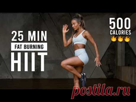 25 Min Full Body Cardio HIIT Workout (Fat Burning, No Equipment)