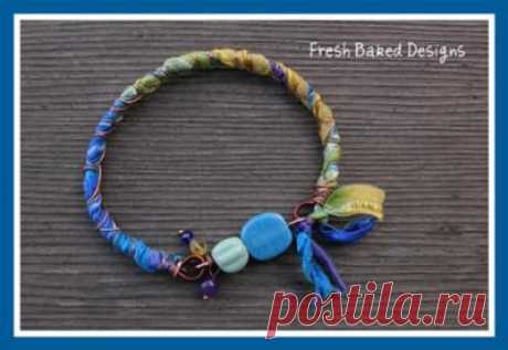 Sari Silk Bangle — Jewelry Making Journal