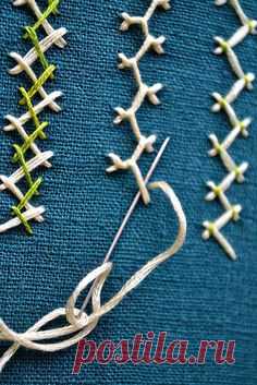 herringbone stitch variations | Pumora | Flickr