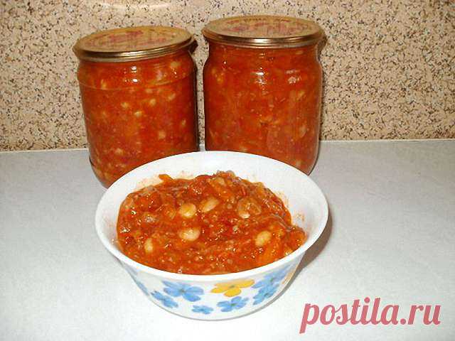 Фасоль в томате с овощами — Сад Заготовка