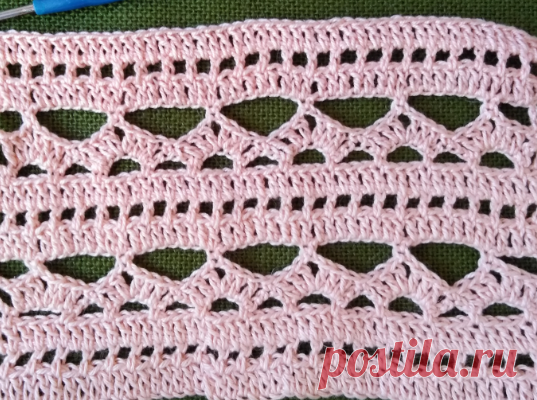 ВВ 91. Свяжу сама крючком: ажурный узор для туники, накидки, летней кофточки, снуда. | Вязание крючком | Яндекс Дзен