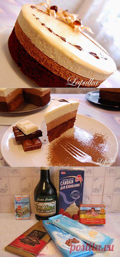 Торт «Три шоколада» : Торты, пирожные