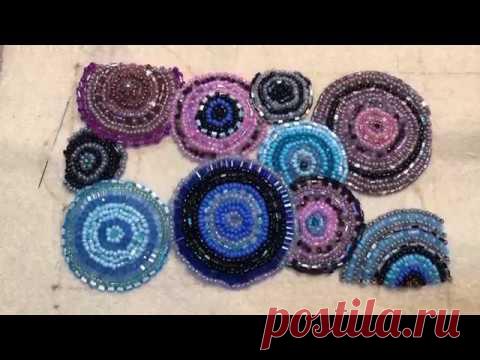 Сумочка с вышивкой бисером. Заготовка. Утилизация остатков бисера. Часть 1. embroidered handbag