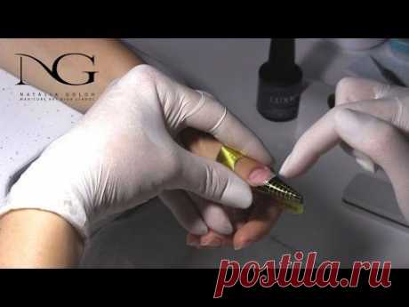 Наращивание ногтей базой (Реставрация ногтя) / Grafting of nails by the base (nail restoration)