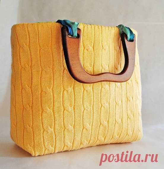 Сумочка из свитера
