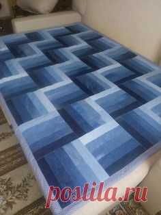 Idee per riciclare jeans vecchi e creare un copriletto in jeans personalizzato - AlaskaCrochet.com