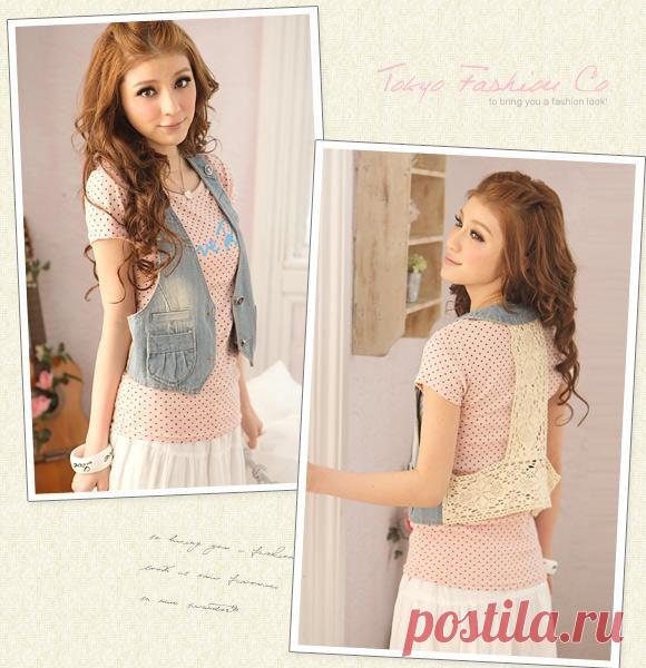 Модные джинсовые жилетки 2014 - Ярмарка Мастеров - ручная работа, handmade