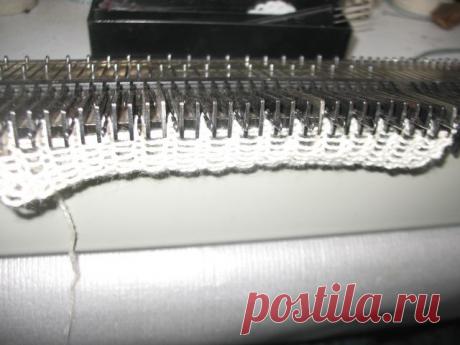 Наборный эластичный край для резинки на одной фонтуре. МК.