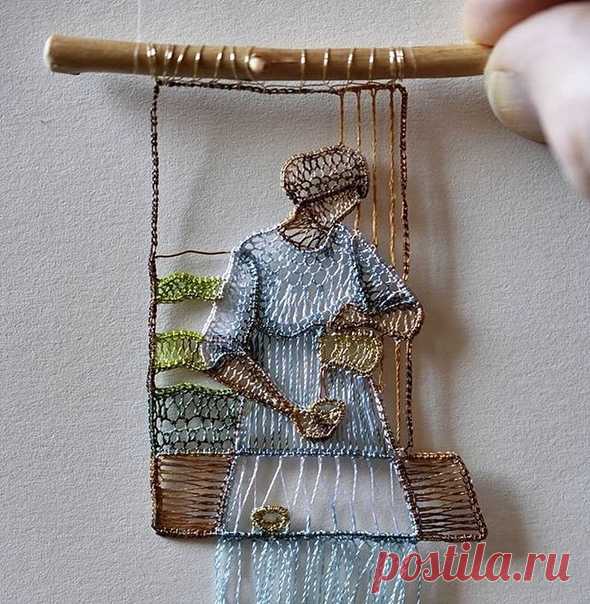 Тонкая работа agnesherczeg_lace. Игольное кружево.