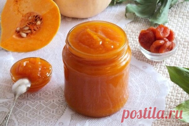 Повидло из тыквы с курагой.