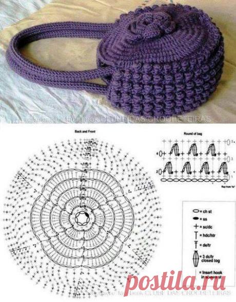 Деликатности в вязание крючком Габриэла: Сумка крючком в