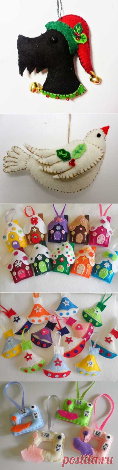 Игрушки и Поделки из Фетра / Felt Crafts Toys. DIY ideas for home decor ~ HandMadiya.com