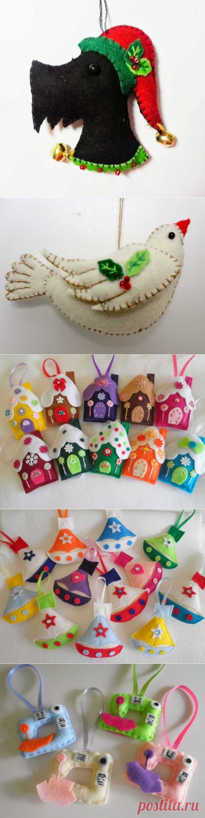 Игрушки и Поделки из Фетра / Felt Crafts Toys. DIY ideas for home decor ~ HandMadiya.com