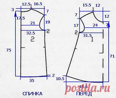 Шьем тунику большого размера
