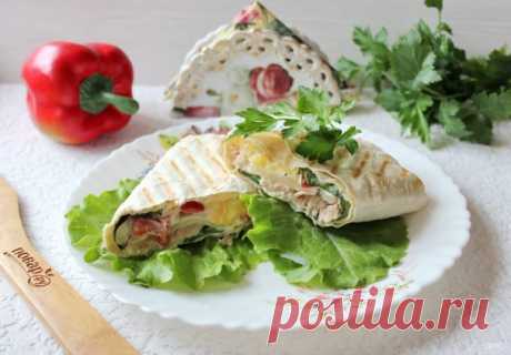 Шаурма с курицей и ананасами - пошаговый рецепт с фото на Повар.ру