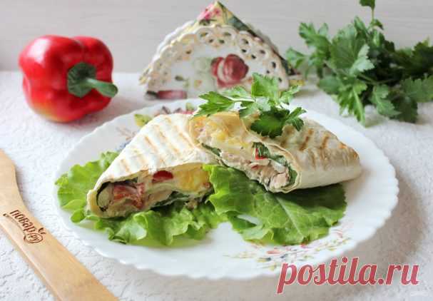 Шаурма с курицей и ананасами - пошаговый рецепт с фото на Повар.ру