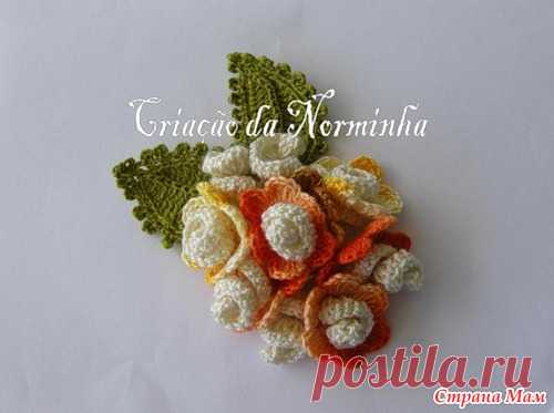 НЕОБЫЧНЫЙ ЦВЕТОК КРЮЧКОМ. СХЕМА + МИНИМК