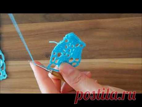 Hem kolay hem güzel tığişi Çeyizlik dantel yapılışı&CROCHET