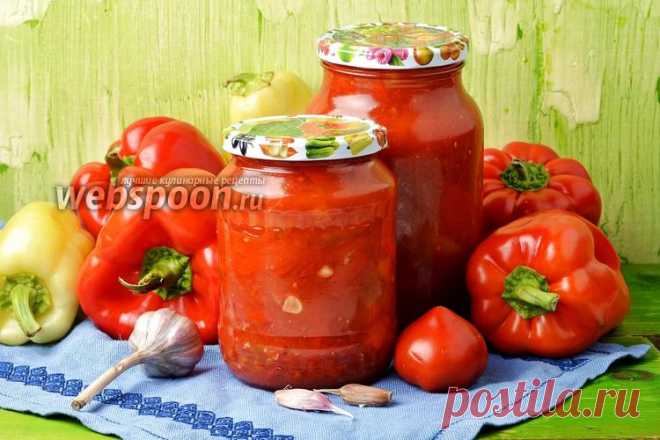Лечо из перца и помидоров рецепт с фото, как приготовить на Webspoon.ru
Ингредиенты:
Перец сладкий (болгарский) 2000 г	Помидоры 3 кг
Сахар 0.75 ст.	Соль 2 ст. л.
Чеснок 4 зубчик