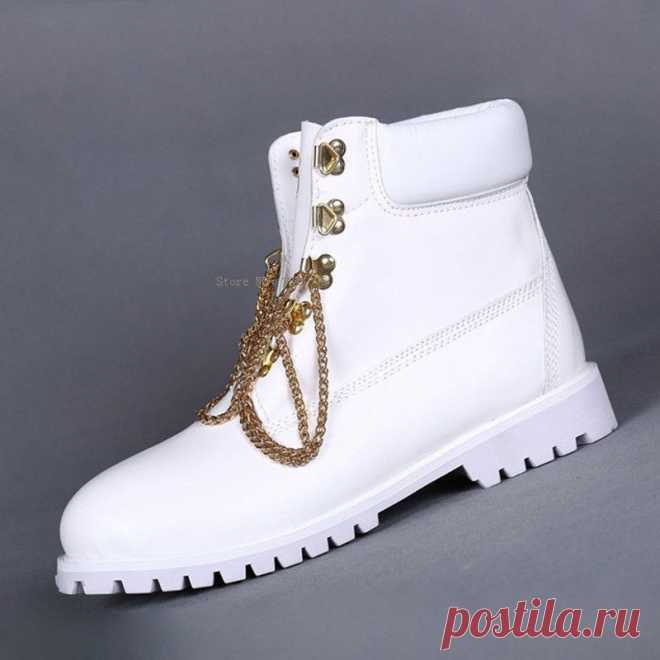 leather fashon Picture - More Detailed Picture about 2015 Metal Chain Men Australia Women Isabel Marant Boots Cowhide Genuine Leather Timber Gentle'S Landy'S Winter Boots Size 36 47 Picture in Women's Boots from Skye Fantasy World | Aliexpress.com | Alibaba Group