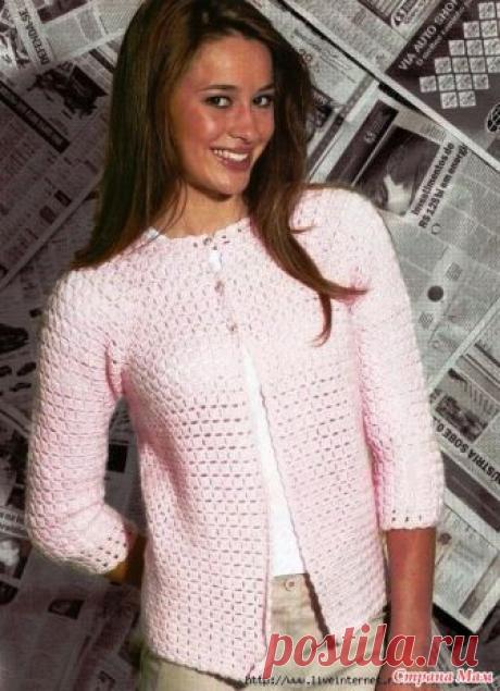 Жакет Добрый вечер рукодельницы! Приглашаю Вас связать такой жакет, опрос был здесь https://www.stranamam.ru/ Очень рада что собралось столько народа, будет веселее вязать
