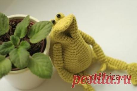 Лягушка Клава (вязание крючком, мастер-класс)