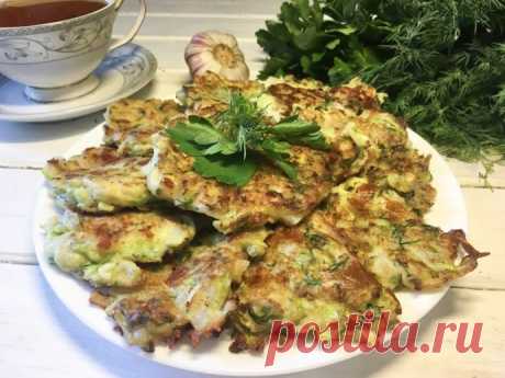 ​Оладьи из кабачков с сыром