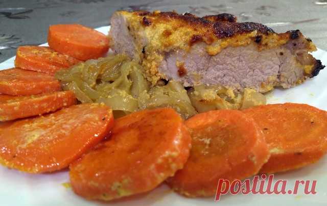 Мясо в духовке в чесночном коконе со сливочной морковкой – пошаговый рецепт с фотографиями