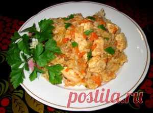 Курица с рисом по-быстрому | ДОБРЫЙ СОВЕТ