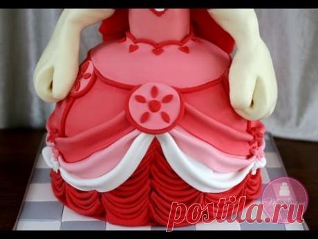 Making a Dress Cake With Swags and Drapes; A McGreevy Cakes Tutorial