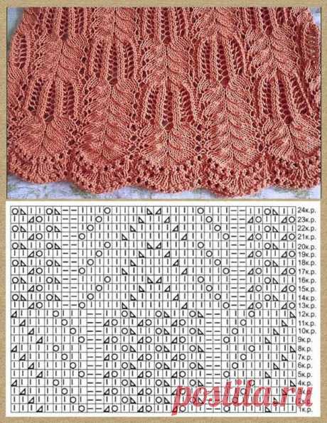 Красивые узоры спицами — Сделай сам, идеи для творчества - DIY Ideas