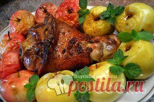 РУЛЬКА ЗАПЕЧЁНАЯ С ЯБЛОКАМИ.