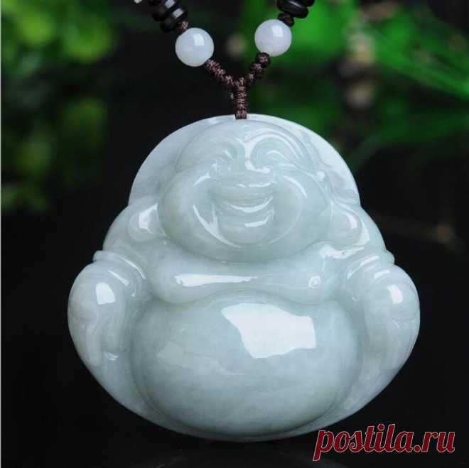 Amulet Necklace-Emerald Maitreya Buddha Pendant-Maitreya | Etsy