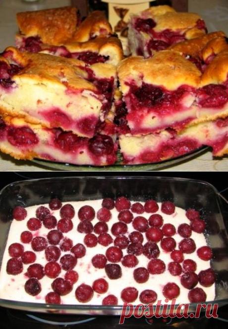 Быстрый пирог с замороженными ягодами | ГОТОВИМ ВКУСНО И ПО-ДОМАШНЕМУ