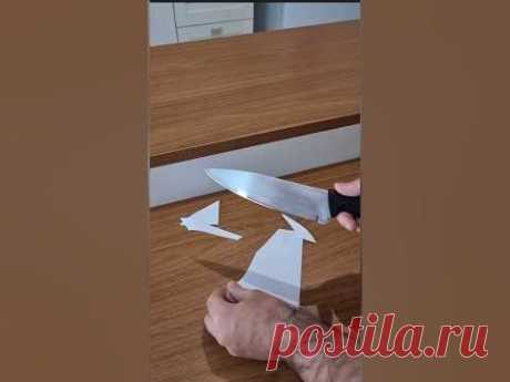 🔪 ОБНОВИЛ СТАРЫЙ НОЖ по «методу кружки». А ещё, новый вид ножа можно вернуть, почистив его пастой.