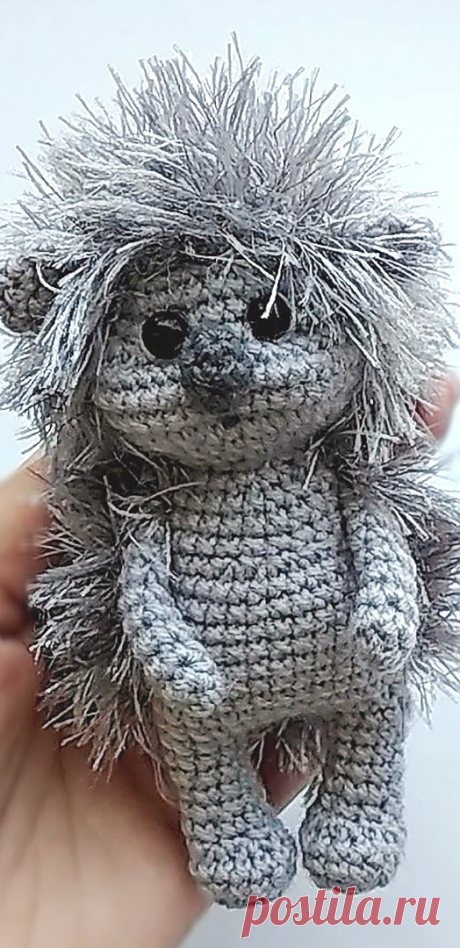 PDF Маленький Ёжик крючком. FREE crochet pattern; Аmigurumi animal patterns. Амигуруми схемы и описания на русском. Вязаные игрушки и поделки своими руками #amimore - маленький ёжик, ёж, ежиха.