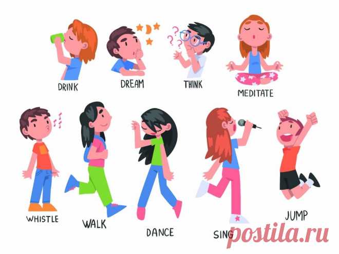 100+ Best & Frequently Used List of English Verbs for Kids