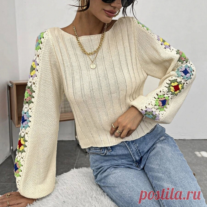 Весёлый квадрат: 14 моделей с цветными мотивами крючком | Вязание с Paradosik_Handmade | Дзен