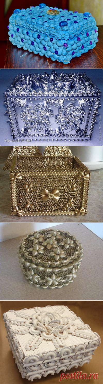 Шкатулка из макарон