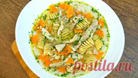 Потрясающе вкусный куриный суп - всем точно понравится! Простой рецепт на обед! — Кулинарная книга - рецепты с фото