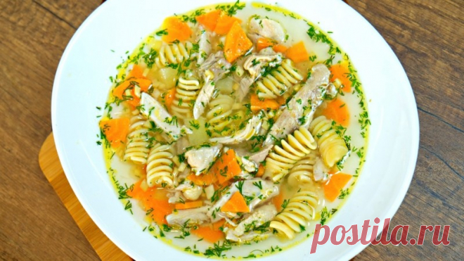 Потрясающе вкусный куриный суп - всем точно понравится! Простой рецепт на обед! — Кулинарная книга - рецепты с фото