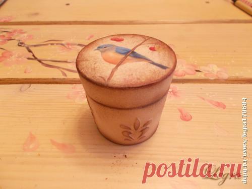 Шкатулка из баночки для крема