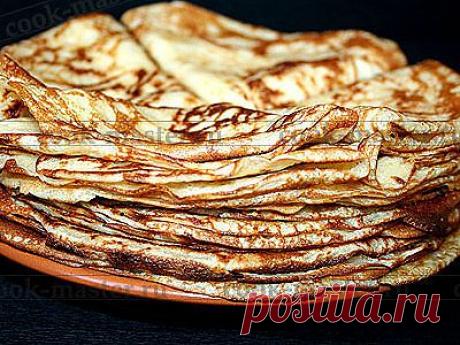 Блины на дрожжах - рецепт приготовления с фото / COOK-MASTER.RU